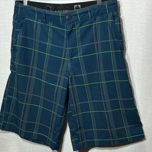 Op Ocean Pacific Opflex Shorts Mens Plaid 4-Way Stretch Outdoor Golf Men’s 30”